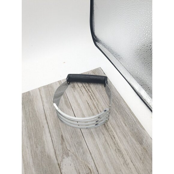 Vintage EKCO Dough Pastry Blender #2 Black Handle Chromium Plated - Picture 3 of 7